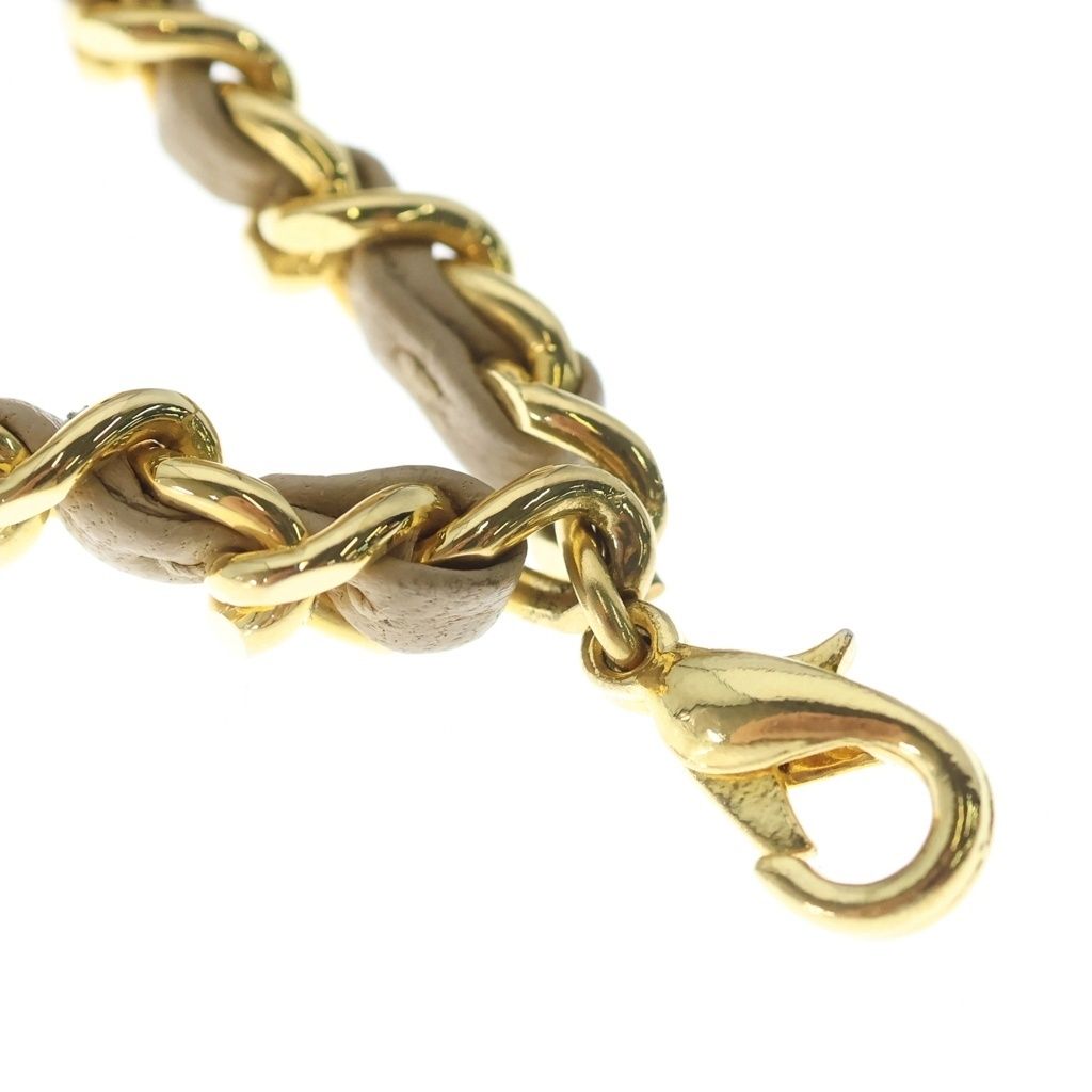 Chanel Micro Minimini Quilted Lambskin Chain Pouch Charm Gold Beige — view 5