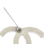 Chanel CC Logo Fakepearl Bro Pin Silver Brooch — view 6
