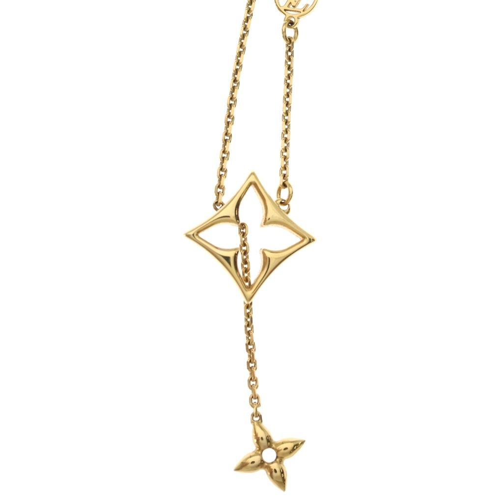 Louis Vuitton LV Flower Grams Pendant Gold — view 3
