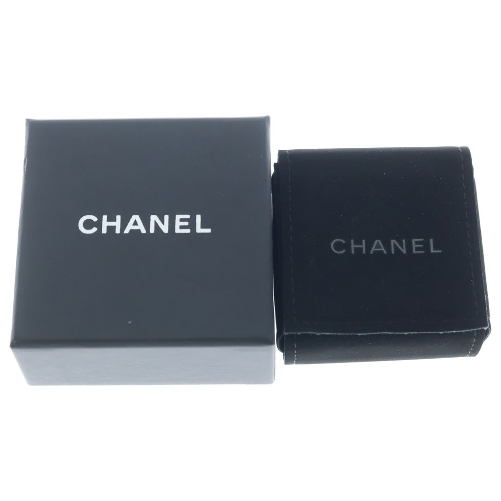 Chanel CC Logo Earrings Rhinestone Fakepearl White Gold — view 6