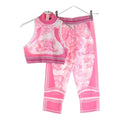 Dior Toile de Jouy ludoju Sports Black All Over Pattern Pink T-Shirt