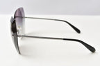 Chanel Sunglasses Rimless Gradient Lens Gunmetal Black Eyewear — view 4