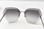 Chanel Sunglasses Rimless Gradient Lens Gunmetal Black Eyewear — view 3