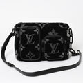Louis Vuitton Keepall Bandouliere 25 Boston Bag Monogram Eclipse Tuffetage