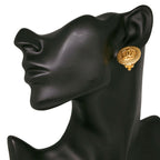 Chanel CC Logo Vintage Gold Plated Earrings — view 2