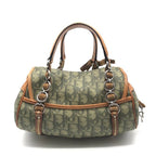 Dior Trotter Romantic Ribbon Leather Hand Bag Khaki — view 3