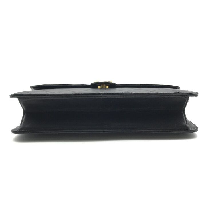 Chanel Shoulder Bag Chain Gold Vintage Quilted Black — view 4