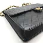 Chanel Shoulder Bag Chain Gold Vintage Quilted Black — view 6
