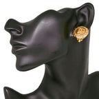 Chanel CC Logo Vintage Gold Plated Earrings — view 2