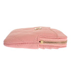 Chanel Classic Zip Coin Purse Mini Wallet Caviar Leather Pink Quilted CC Logo — view 7