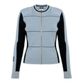 Chanel CC Logo Zip Up Knit Jacket CC Zip Up 38 Light Blue