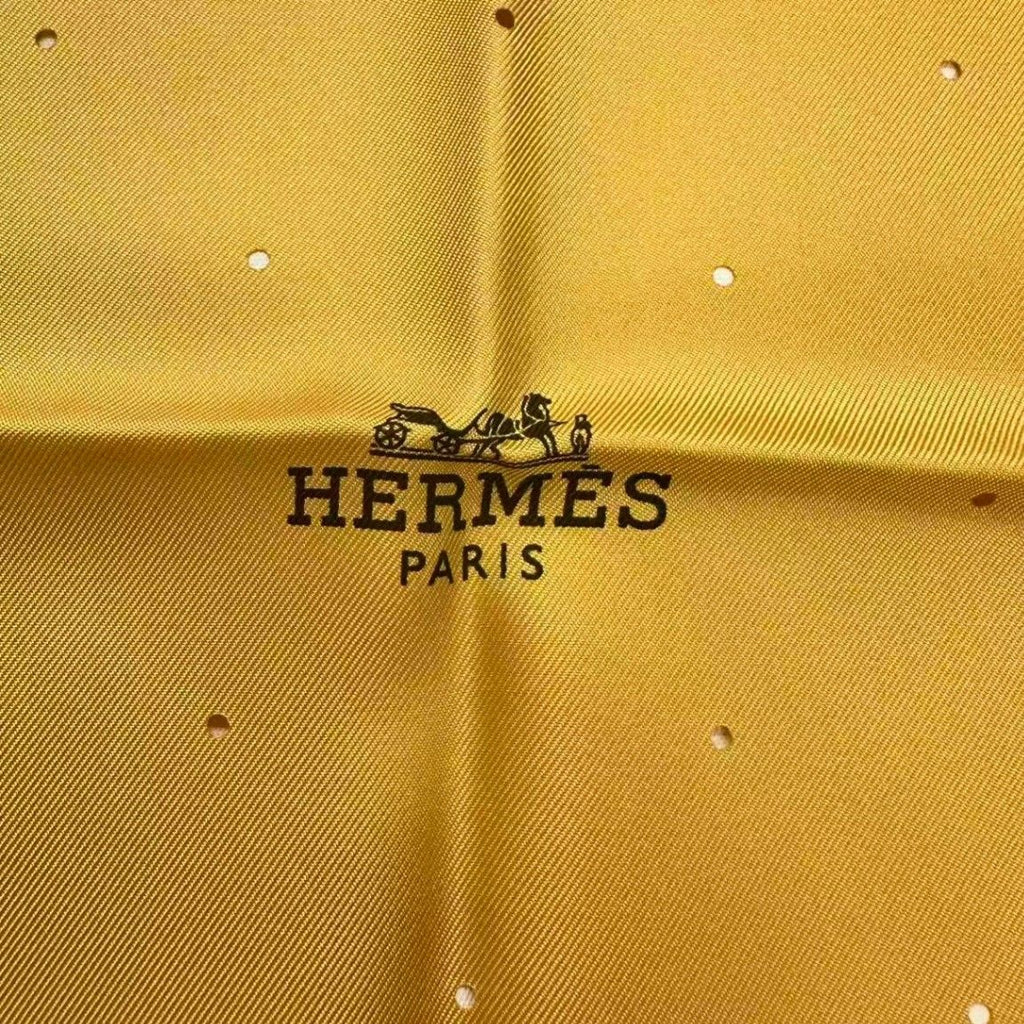 Hermes Carre 90 100% Silk Hole Scarf — view 6