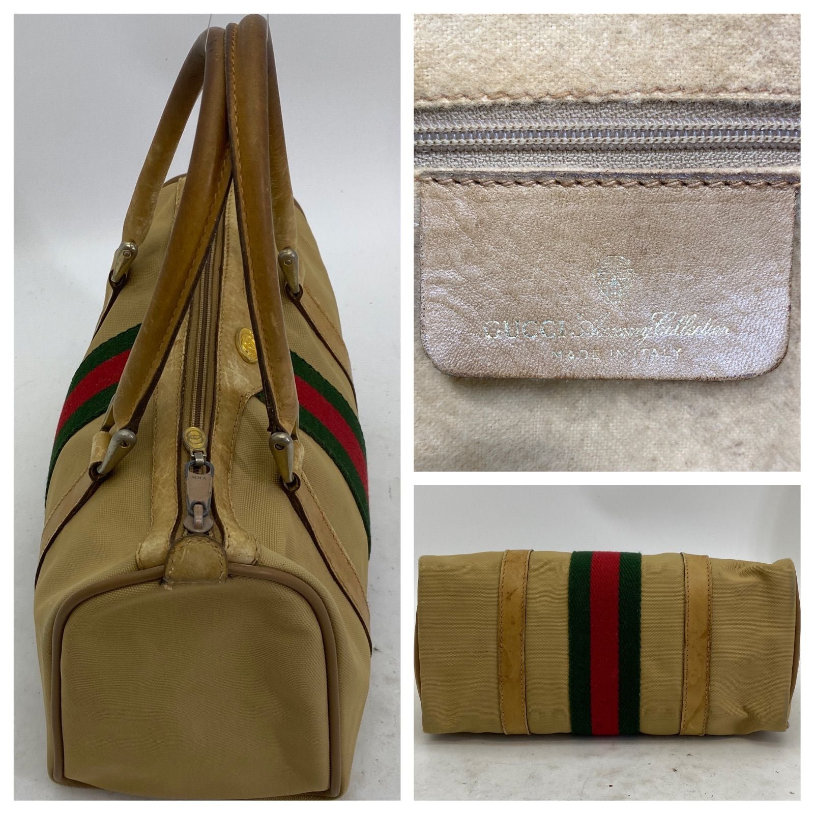 Gucci Vintage Sherry Line Hand Bag Camel — view 4