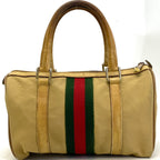 Gucci Vintage Sherry Line Hand Bag Camel — view 2