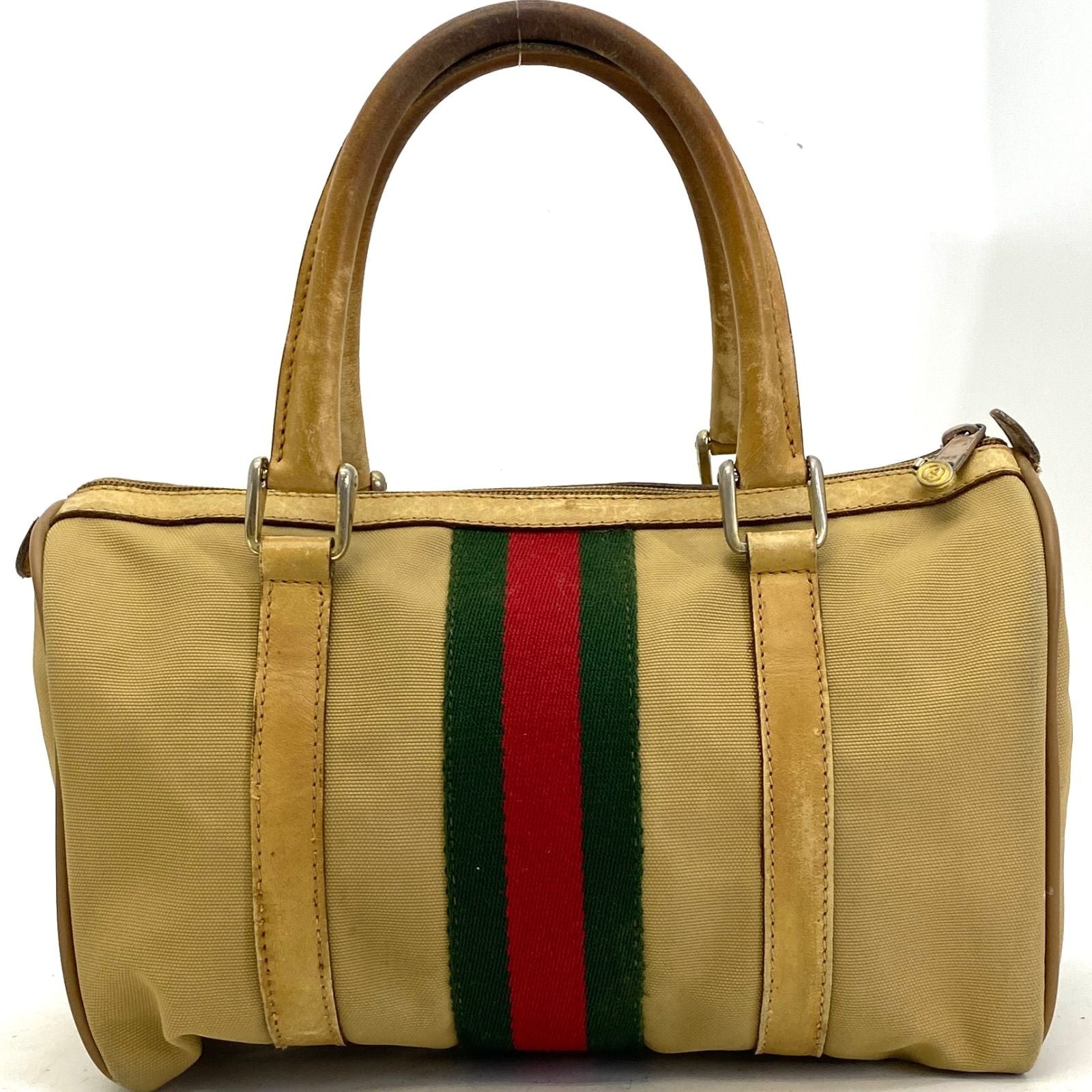 Gucci Vintage Sherry Line Hand Bag Camel — view 2