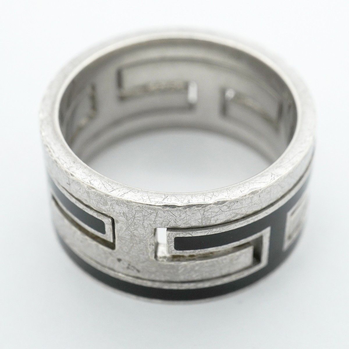 Hermes Ring Moubouche 925 Sterling Silver Black — view 7