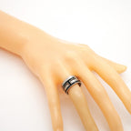 Hermes Ring Moubouche 925 Sterling Silver Black — view 6