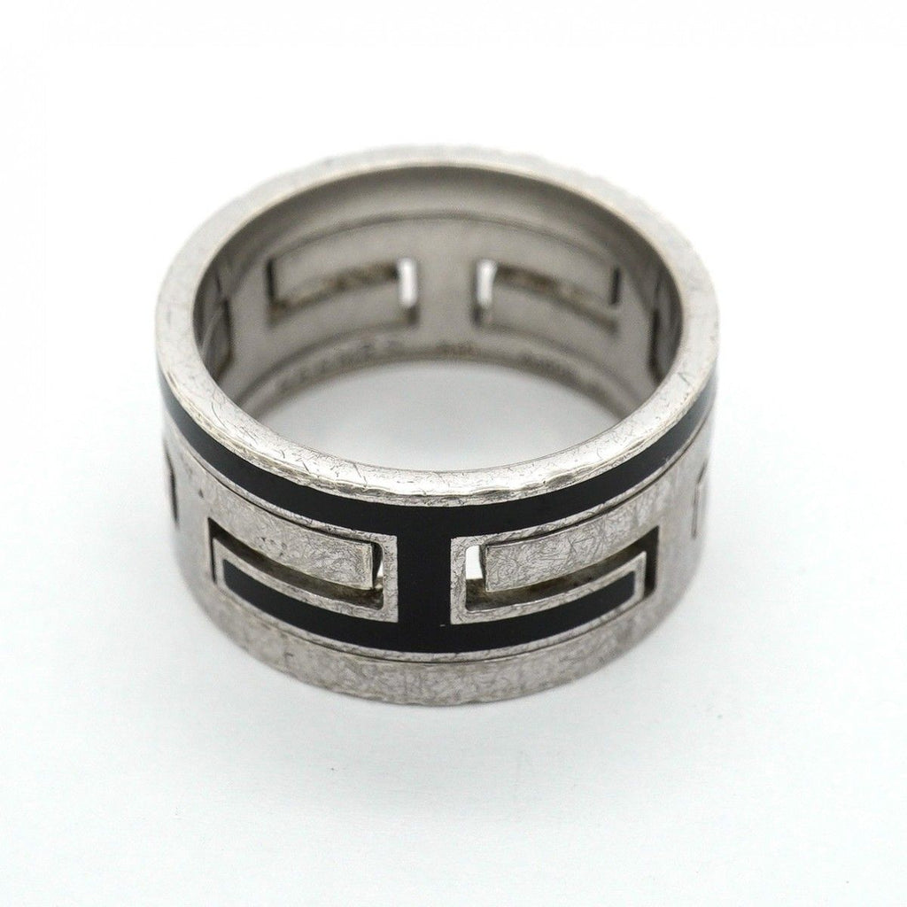 Hermes Ring Moubouche 925 Sterling Silver Black — view 3