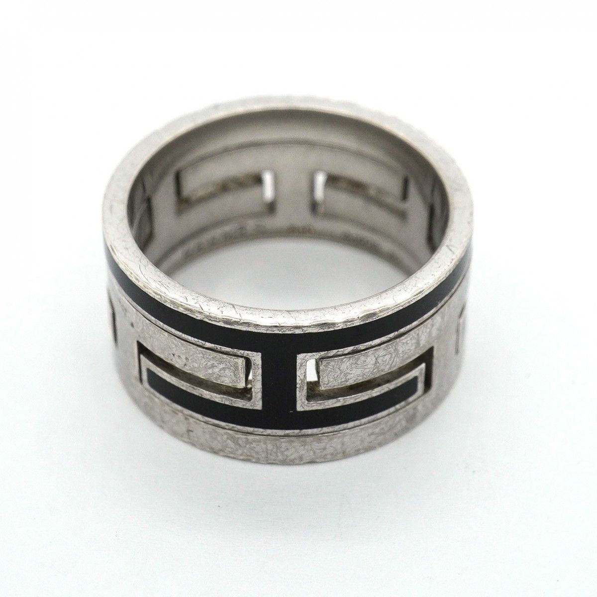 Hermes Ring Moubouche 925 Sterling Silver Black — view 3