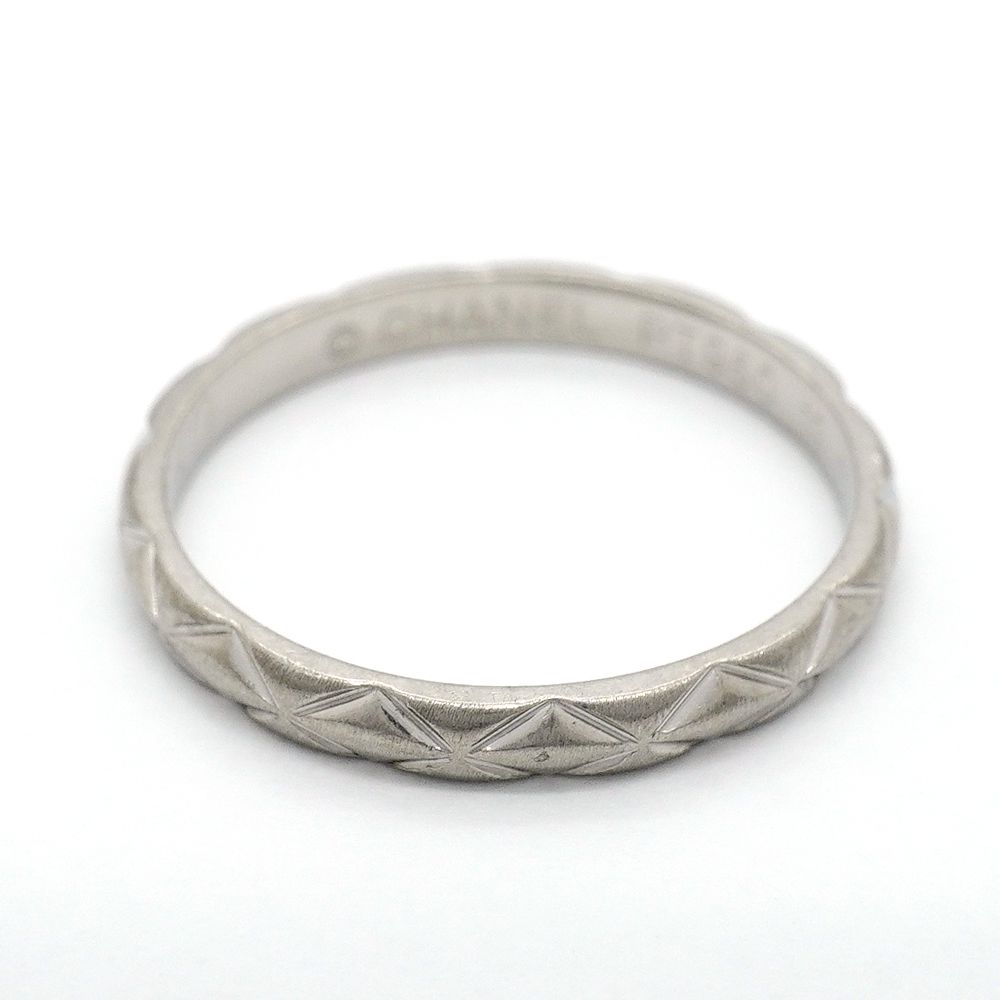 Chanel Ring Quilted Platinum — view 3