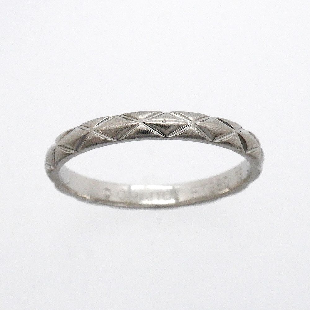 Chanel Ring Quilted Platinum — view 2