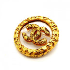 Chanel Brooch Vintage CC Logo Round — view 2