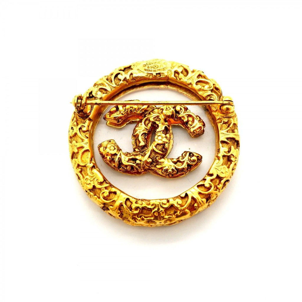 Chanel Brooch Vintage CC Logo Round — view 5