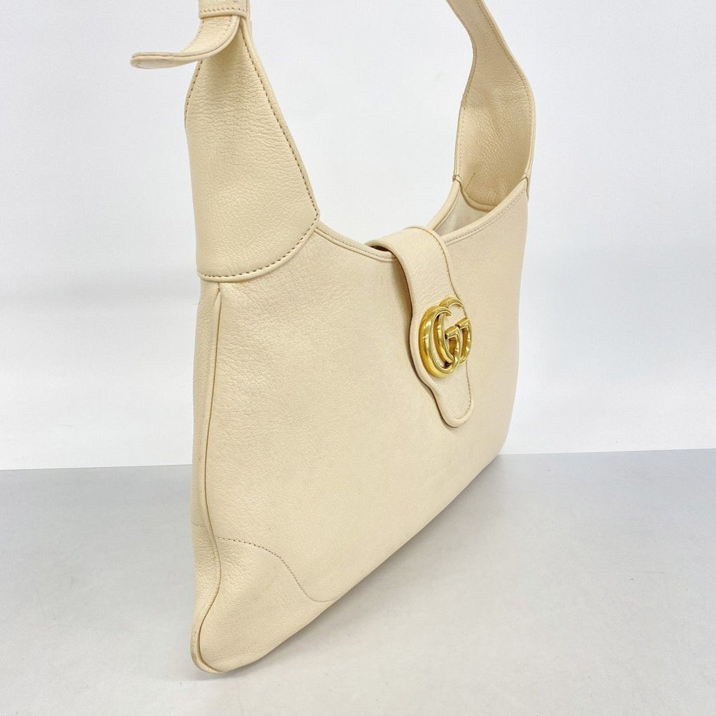 Gucci Shoulder Bag Aphrodite Leather Beige Gold — view 2