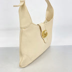 Gucci Shoulder Bag Aphrodite Leather Beige Gold — view 2