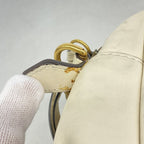 Gucci Shoulder Bag GG Marmont Leather White Gold — view 7