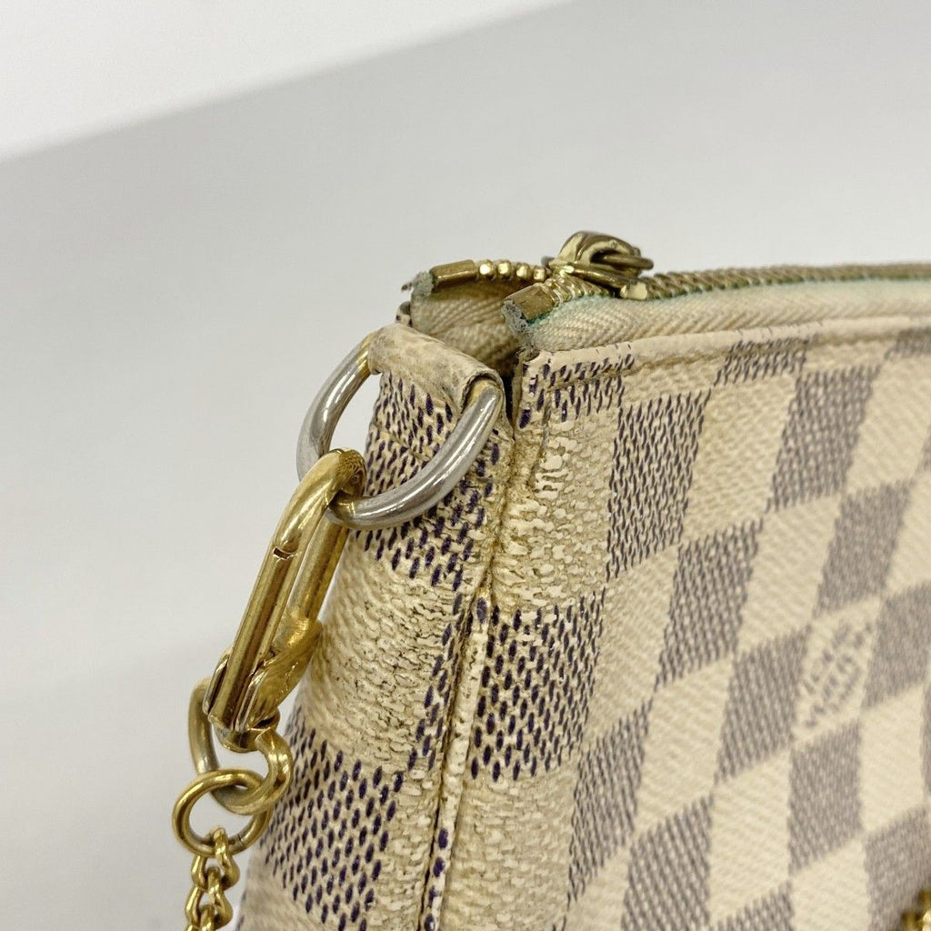 Louis Vuitton Pouch Damier Azur Mini Pochette Soirle White — view 7
