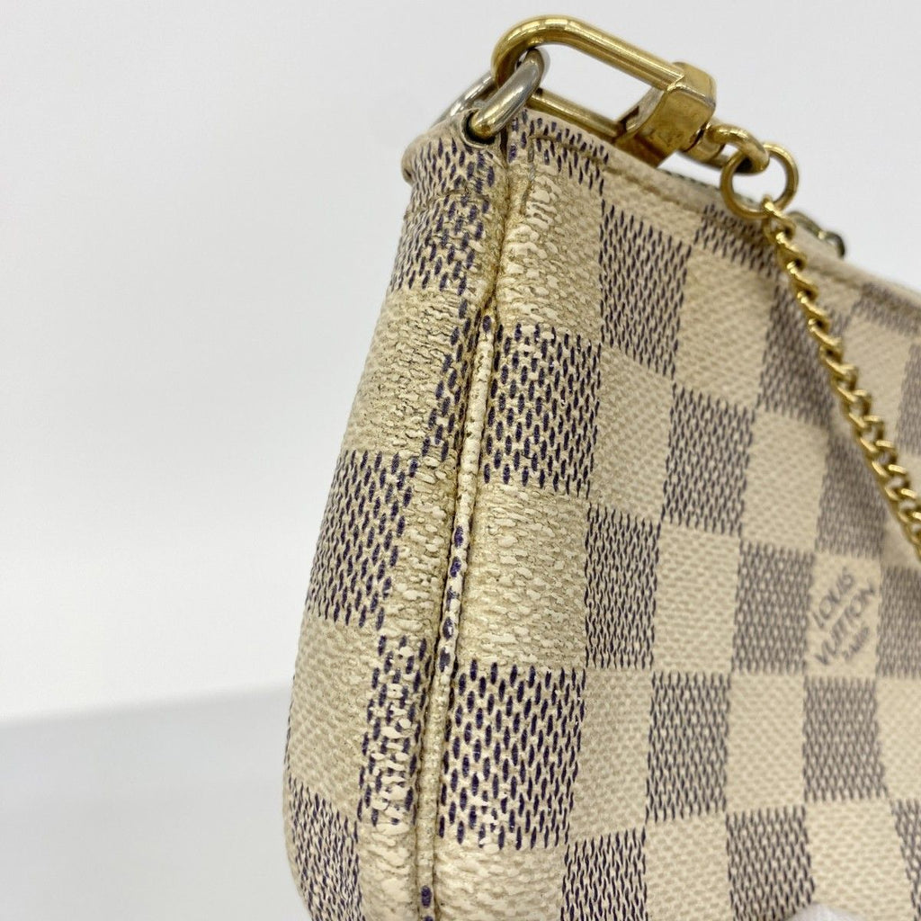 Louis Vuitton Pouch Damier Azur Mini Pochette Soirle White — view 6