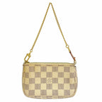 Louis Vuitton Pouch Damier Azur Mini Pochette Soirle White