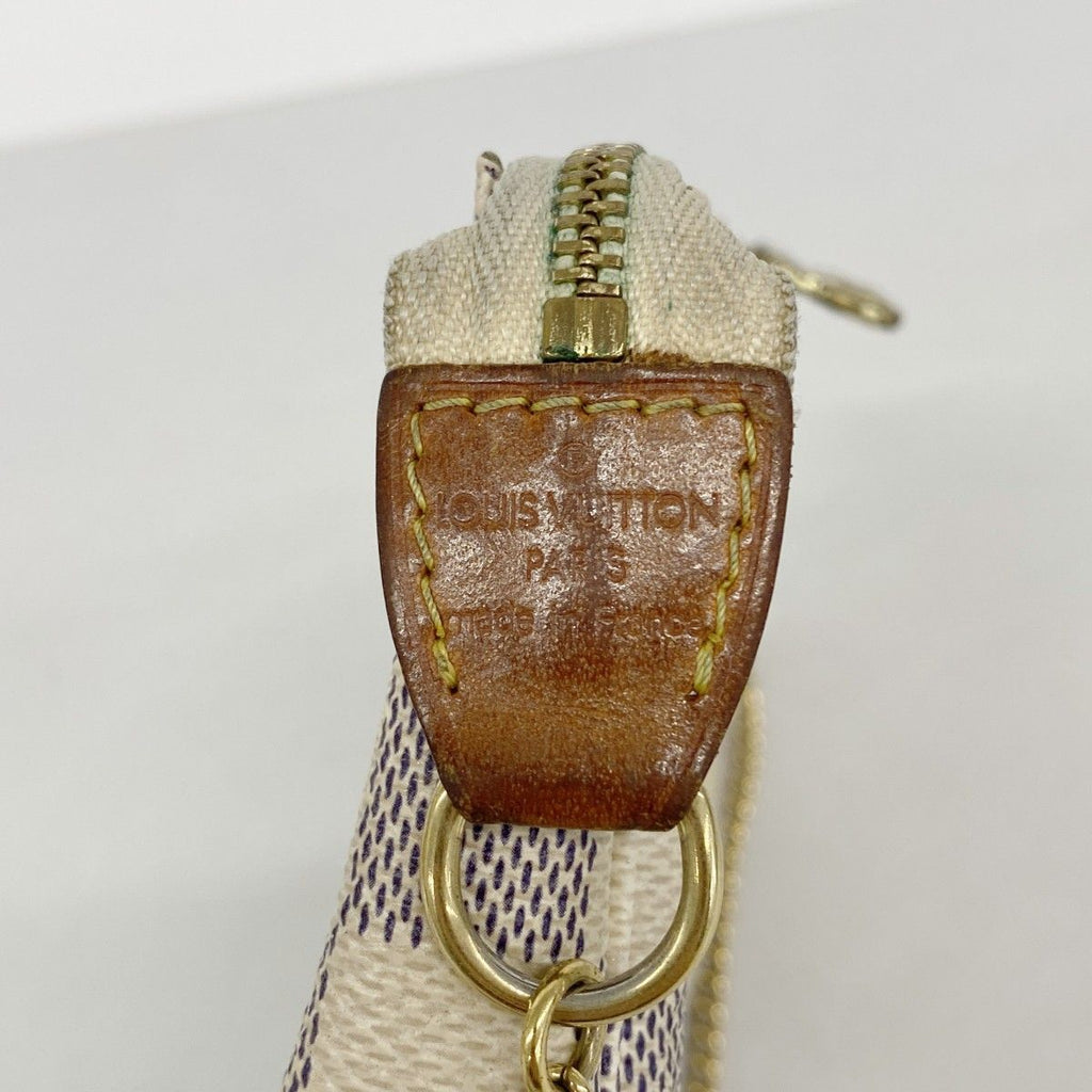Louis Vuitton Pouch Damier Azur Mini Pochette Soirle White — view 5