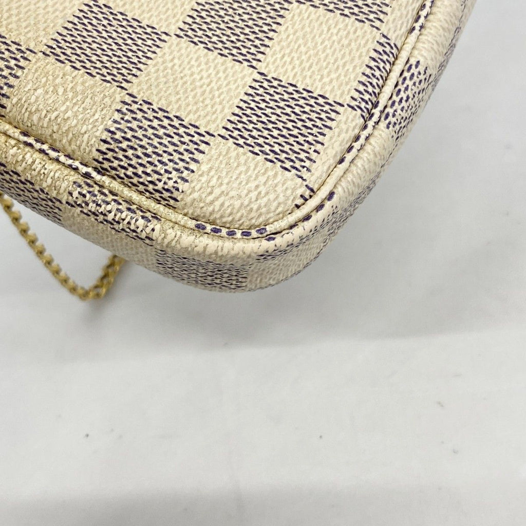 Louis Vuitton Pouch Damier Azur Mini Pochette Soirle White — view 8