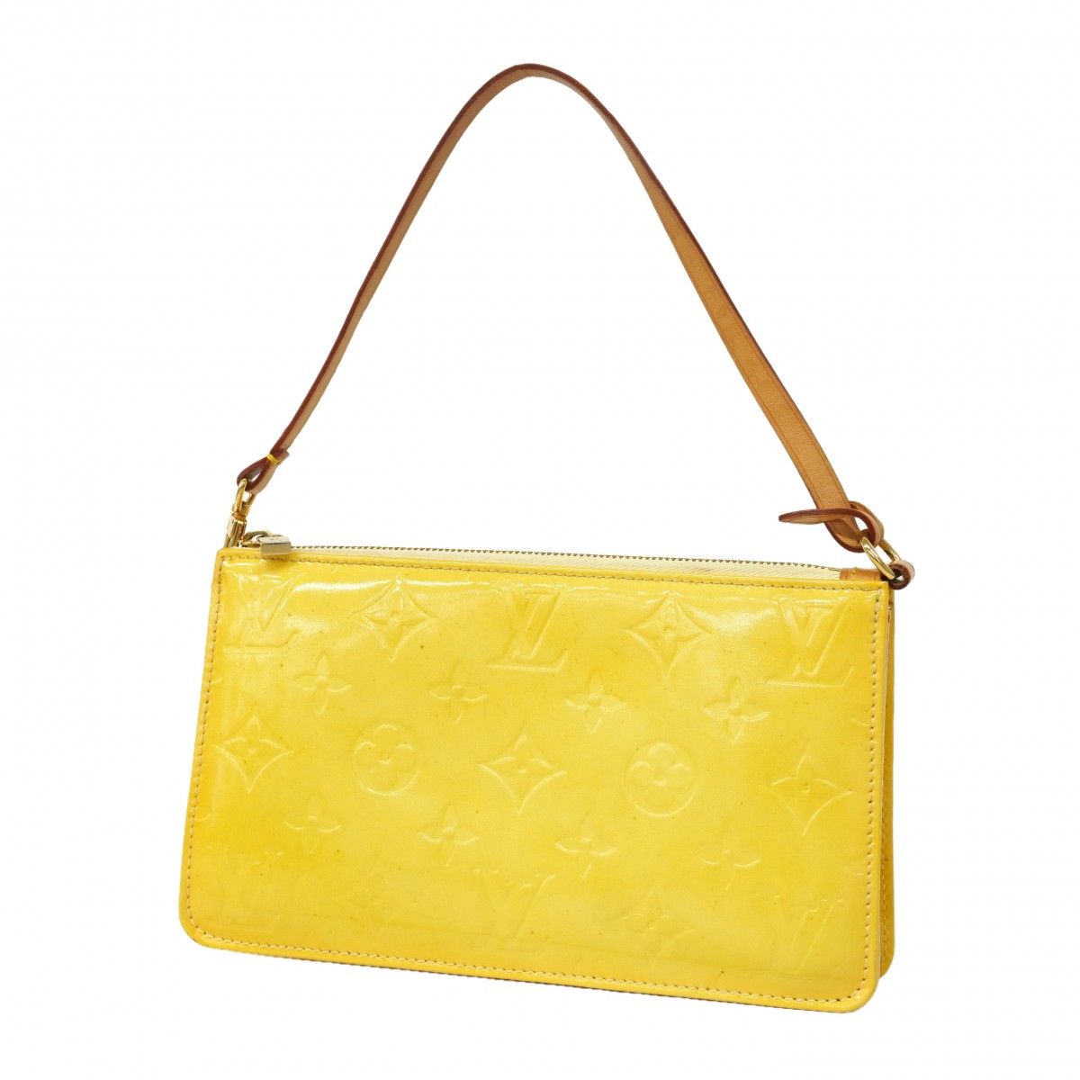 Louis Vuitton Pouch Vernis Lexington Lime Yellow