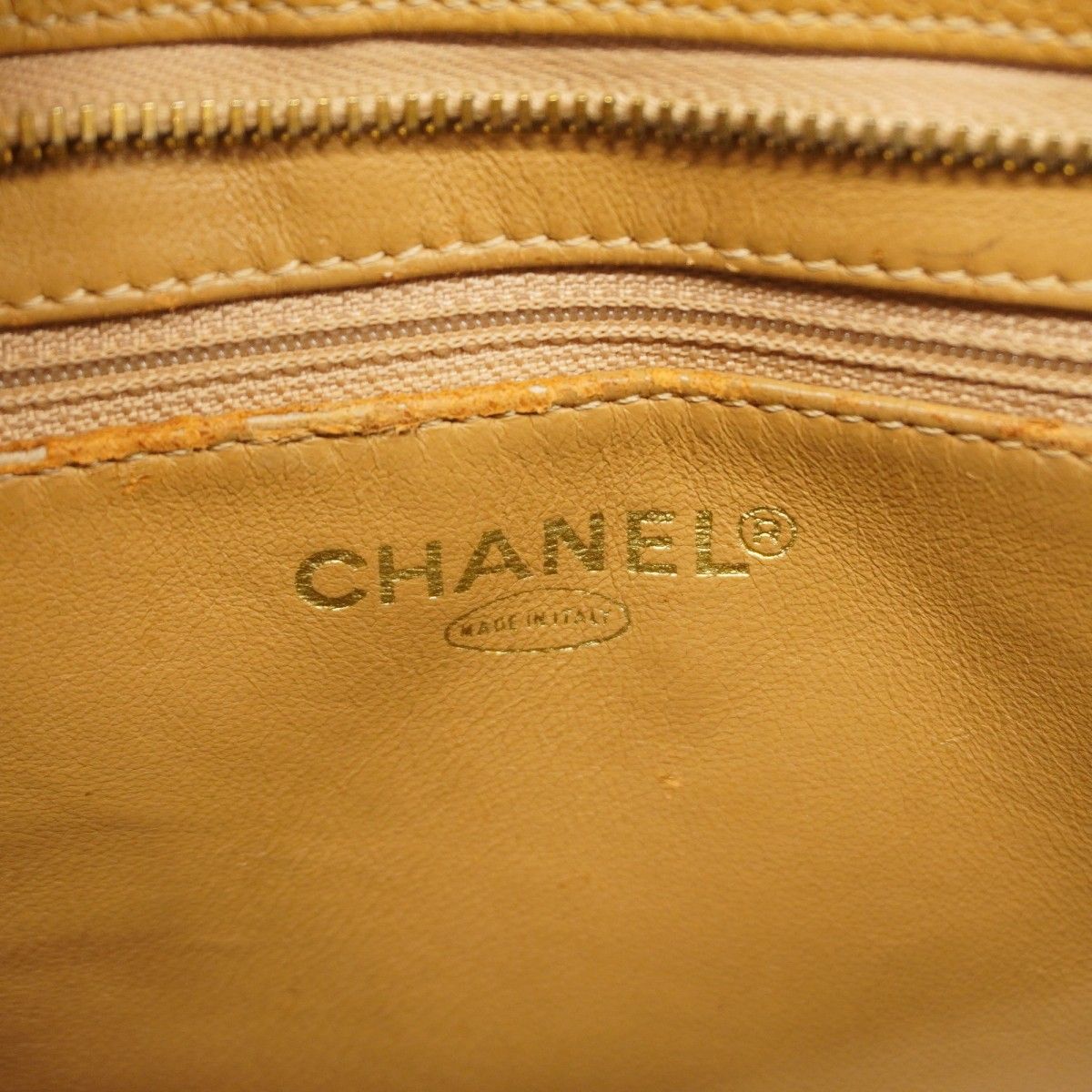 Chanel Tote Reissue Caviar Leather Beige Gold — view 5