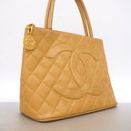 Chanel Tote Reissue Caviar Leather Beige Gold — view 2