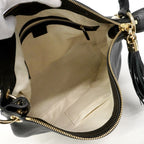 Gucci Shoulder Bag Soho Leather Black Champagne Gold — view 4
