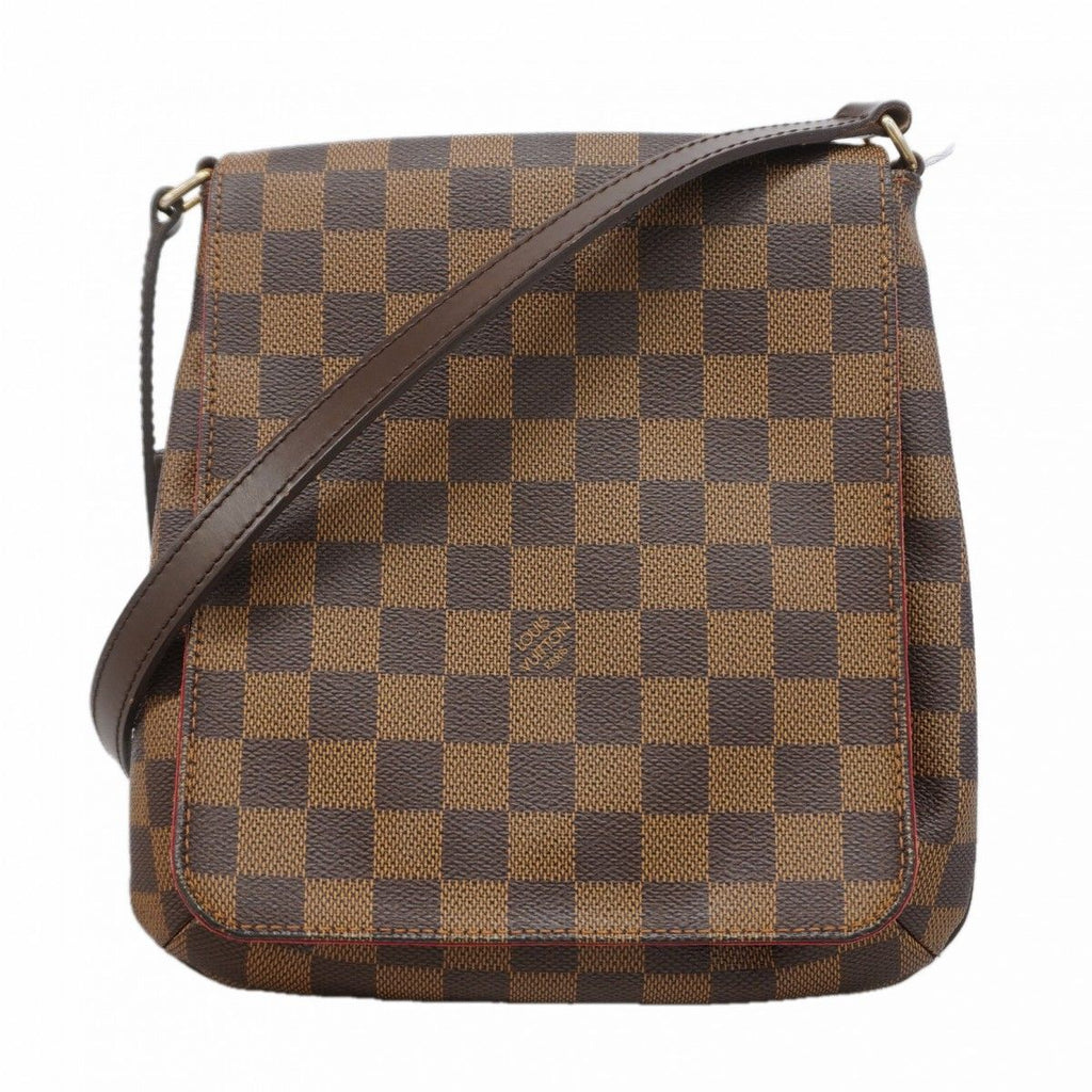 Louis Vuitton Shoulder Bag Damier Musette Tango Long Strap Ebene