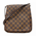 Louis Vuitton Shoulder Bag Damier Musette Tango Long Strap Ebene