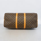 Louis Vuitton Boston Bag Monogram Keepall Bandouliere 55 Brown — view 3