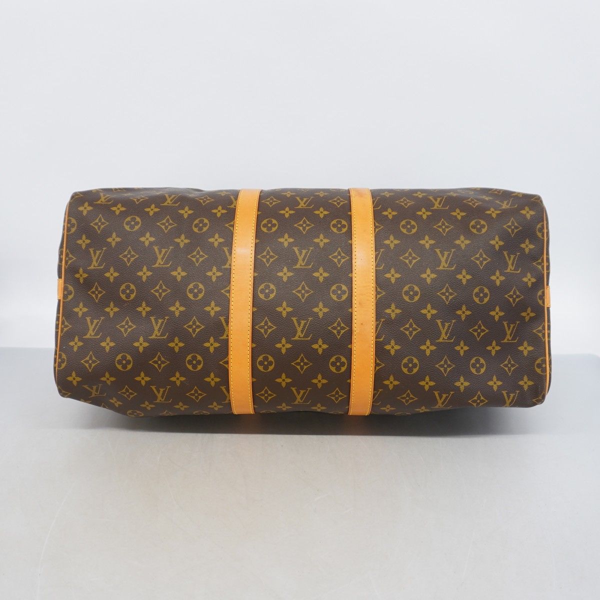 Louis Vuitton Boston Bag Monogram Keepall Bandouliere 55 Brown — view 3