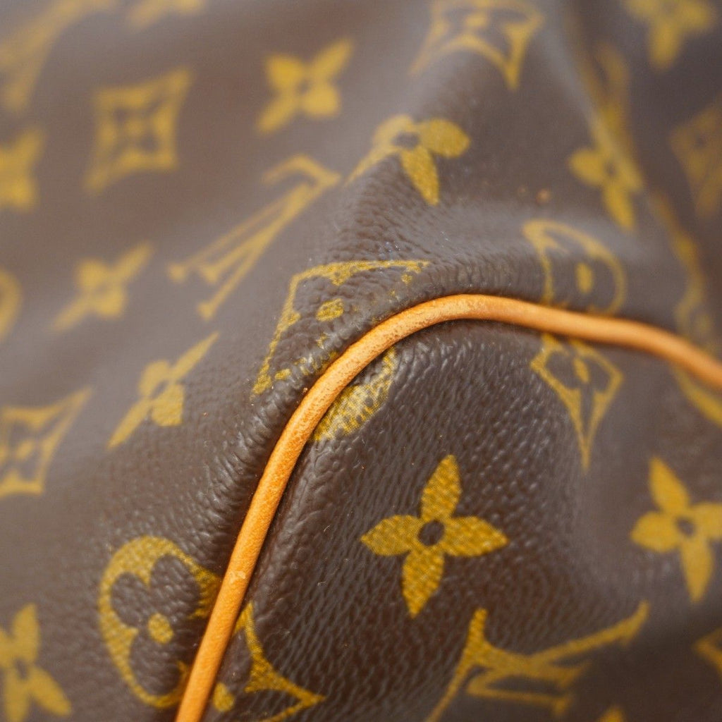 Louis Vuitton Boston Bag Monogram Keepall Bandouliere 55 Brown — view 7