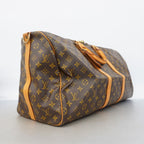 Louis Vuitton Boston Bag Monogram Keepall Bandouliere 55 Brown — view 2