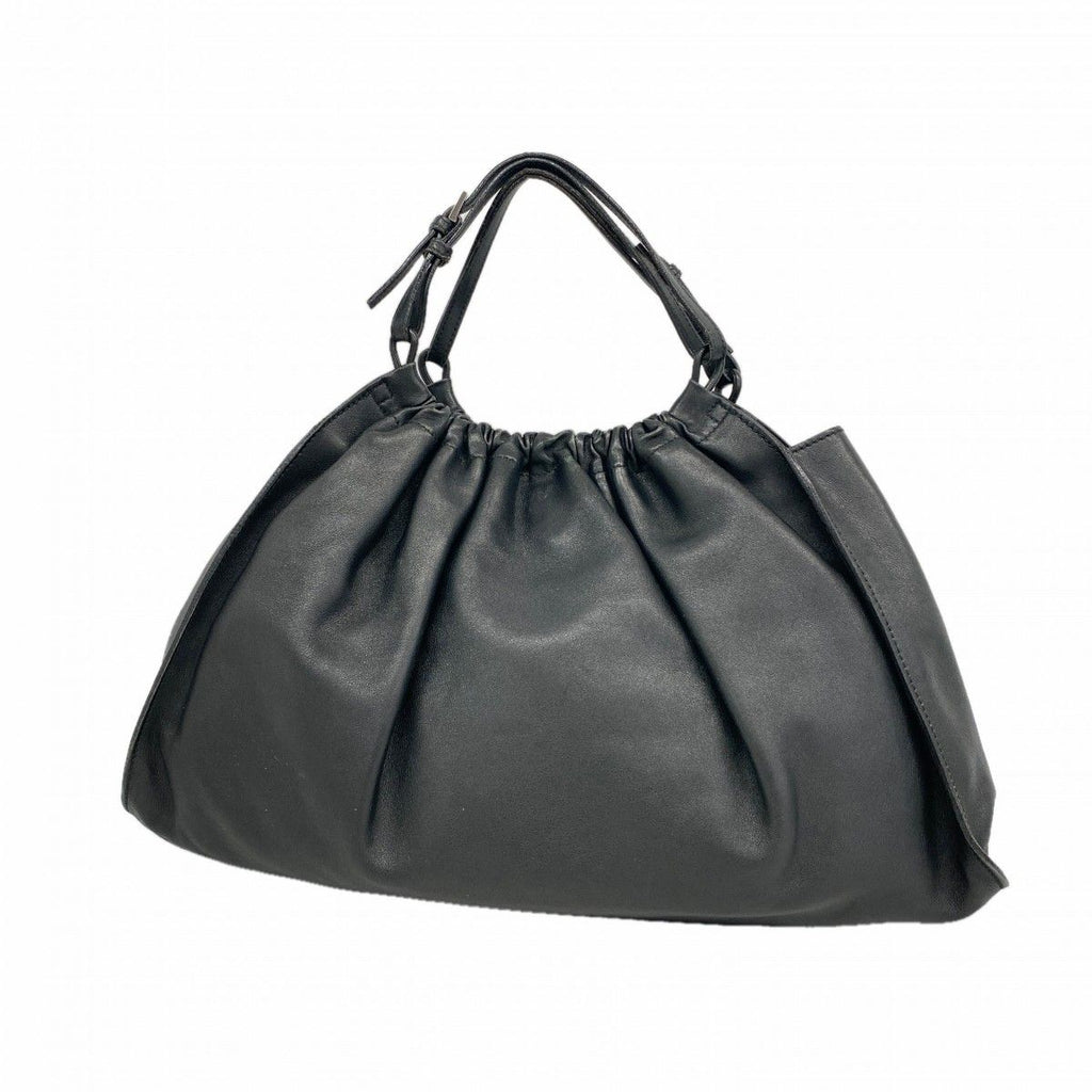 Gucci Handbag 001 Leather Black Silver