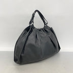 Gucci Handbag 001 Leather Black Silver — view 2