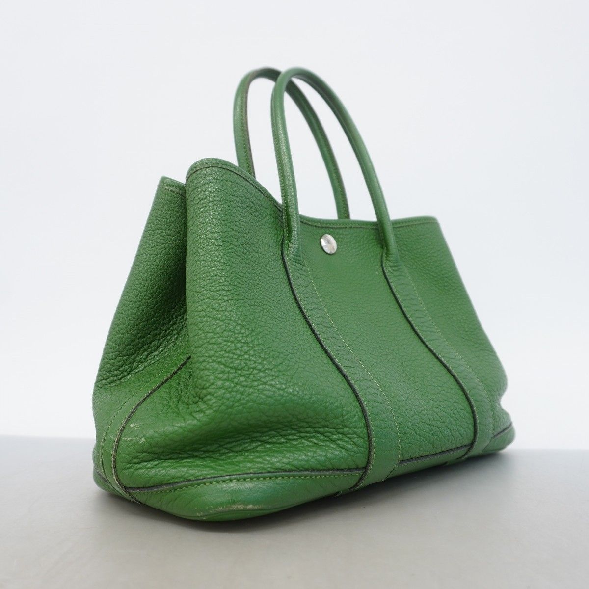 Hermes Tote Garden Party TPM Negonda Bamboo Silver — view 2