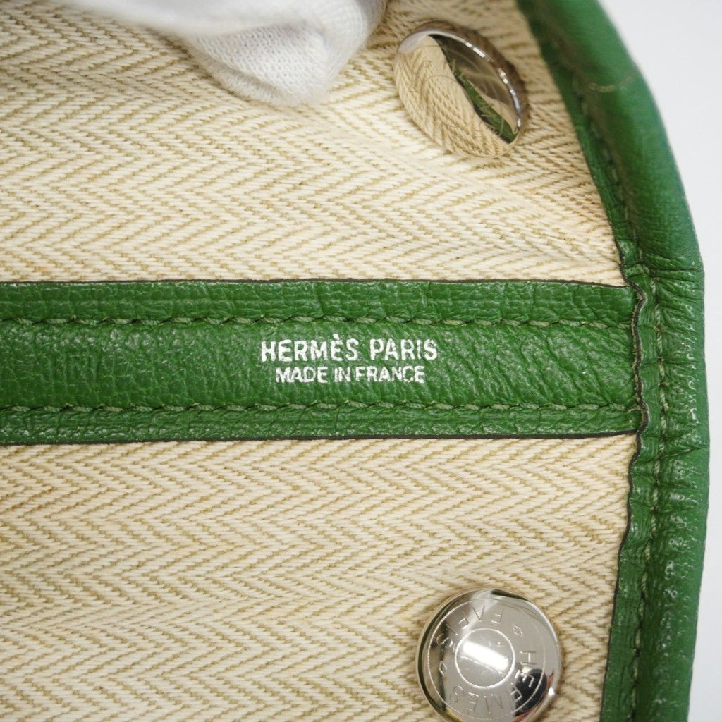 Hermes Tote Garden Party TPM Negonda Bamboo Silver — view 5