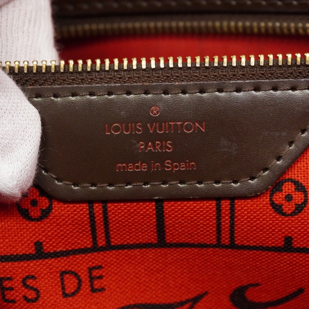 Louis Vuitton Tote Damier Never Full MM Ebene — view 5